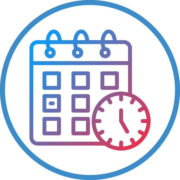 Vectorontwerp Schedule Icon Style