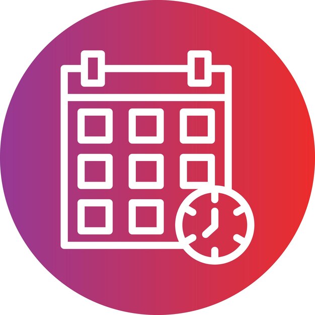 Vectorontwerp Schedule Icon Style