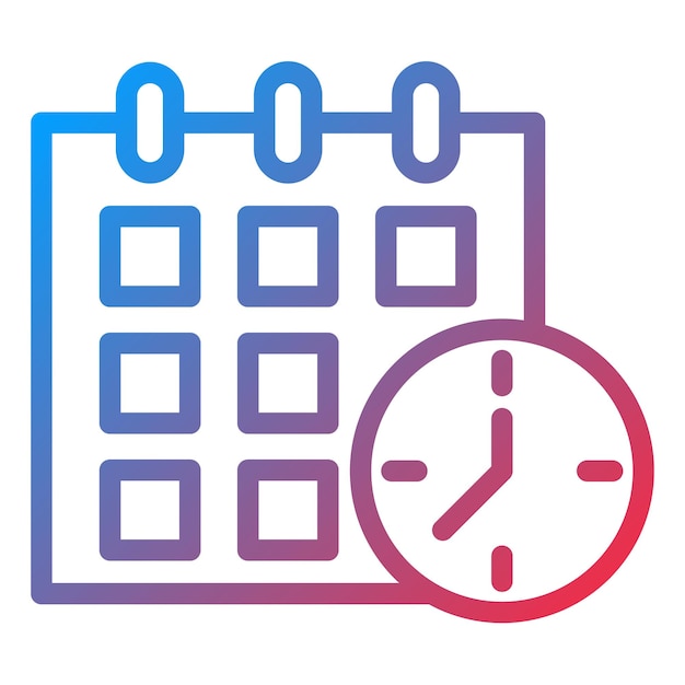 Vectorontwerp Schedule Icon Style