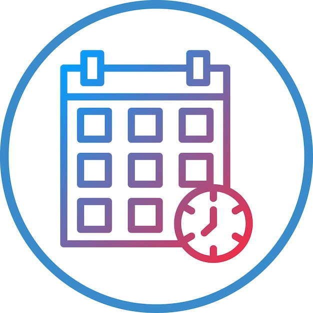 Vectorontwerp Schedule Icon Style