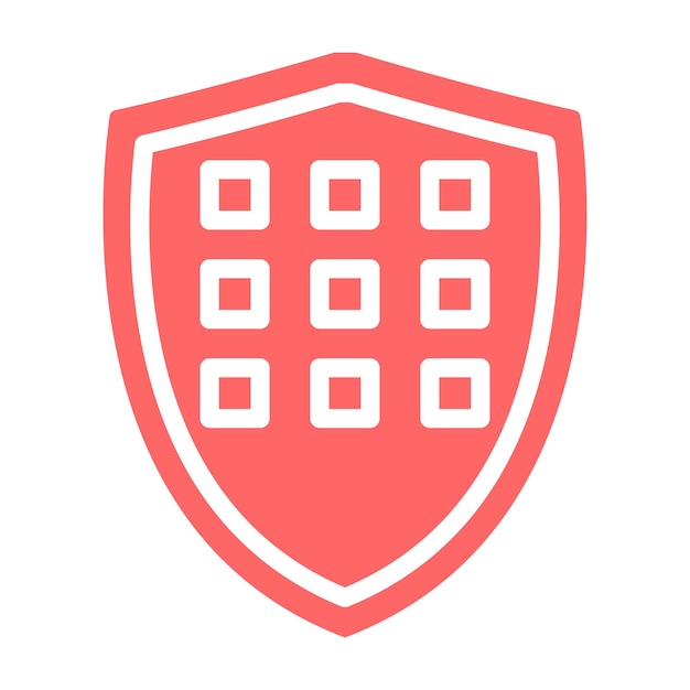 Vectorontwerp Schild Matrix Icon Style