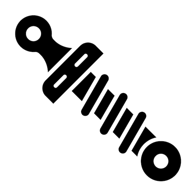 Vector vectorontwerp schokdempers icon stijl