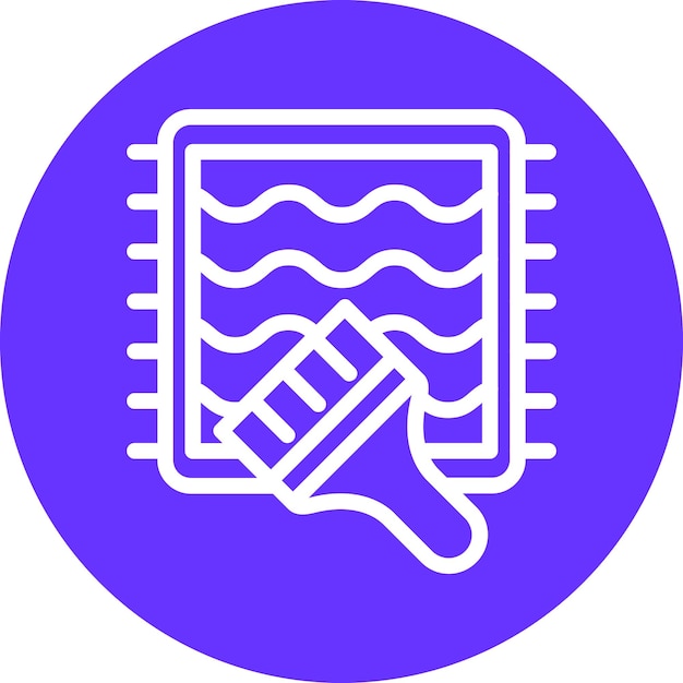 Vectorontwerp schoonmaakmat Icon Style