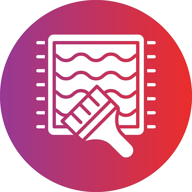 Vectorontwerp schoonmaakmat Icon Style