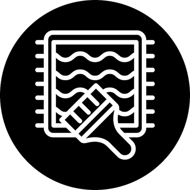 Vectorontwerp schoonmaakmat Icon Style