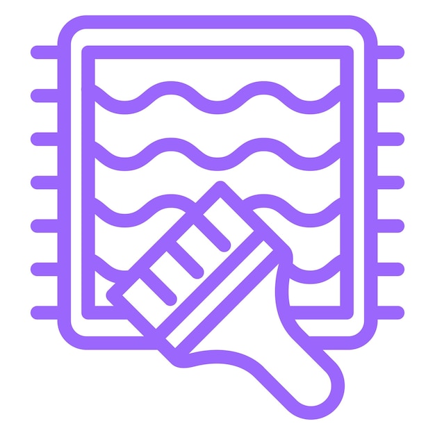 Vectorontwerp schoonmaakmat Icon Style