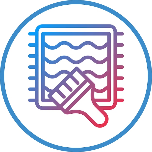 Vectorontwerp schoonmaakmat Icon Style