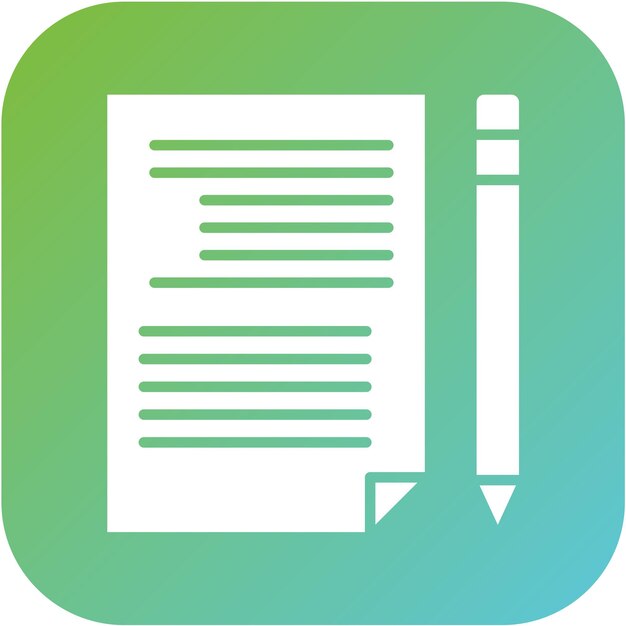 Vectorontwerp schrijven Icon Style