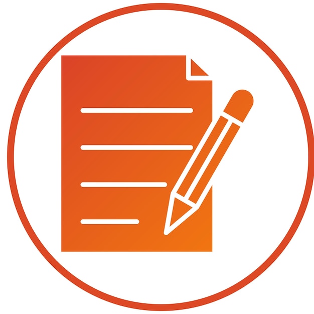 Vectorontwerp schrijven Icon Style