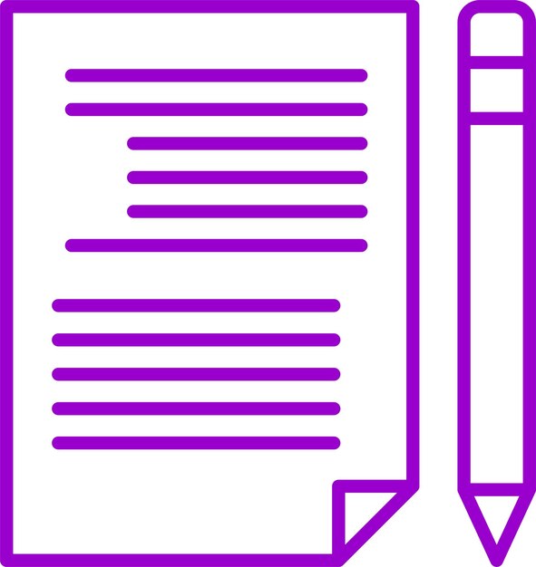 Vectorontwerp schrijven Icon Style