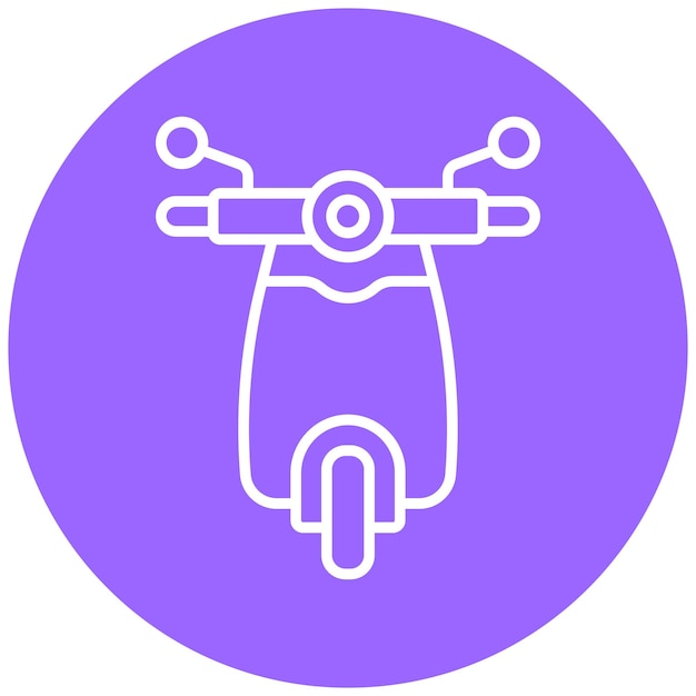 Vectorontwerp Scooter Icon Style