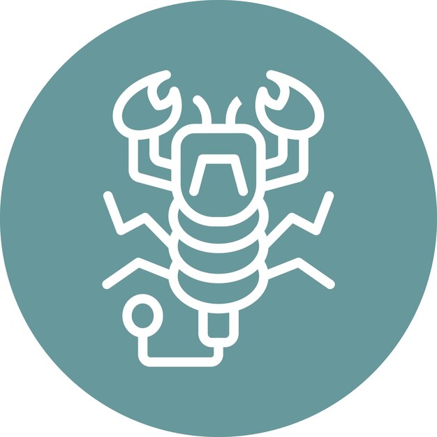 Vectorontwerp Scorpion Icon Style