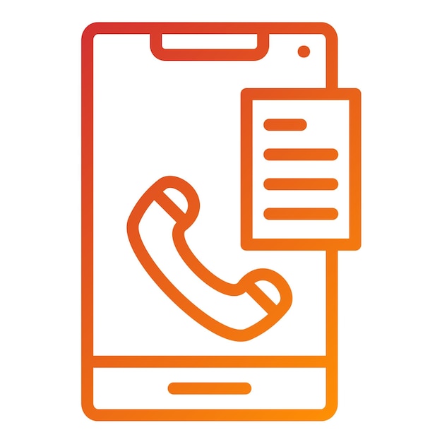 Vectorontwerp Scripted oproepen Icon Style