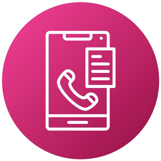Vectorontwerp Scripted oproepen Icon Style