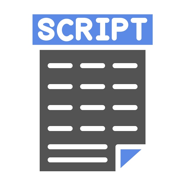 Vectorontwerp scripting icoon stijl