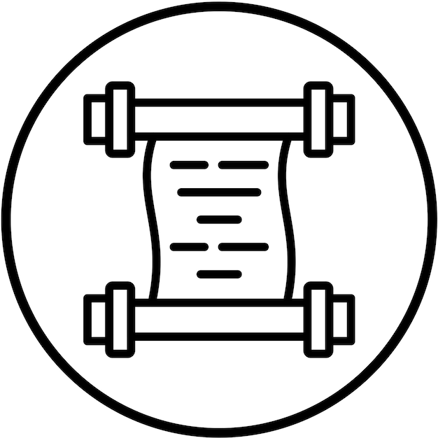Vectorontwerp Scroll Icon Stijl