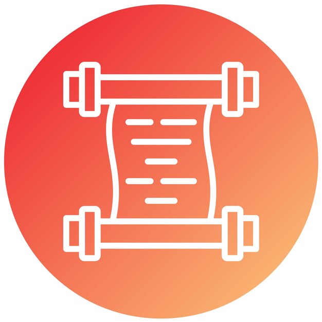 Vectorontwerp Scroll Icon Stijl