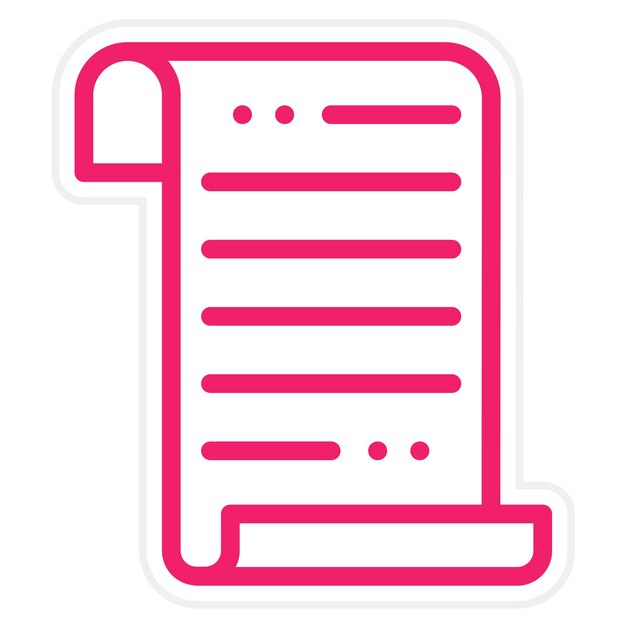 Vectorontwerp Scroll Icon Stijl