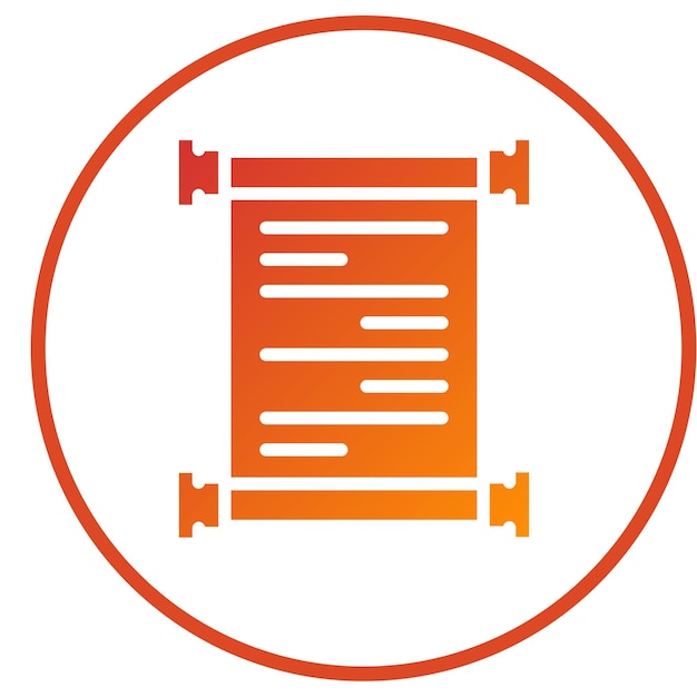 Vectorontwerp Scroll Icon Stijl
