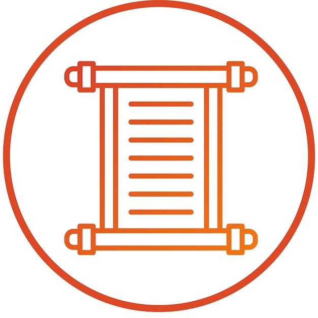 Vectorontwerp Scroll Icon Stijl