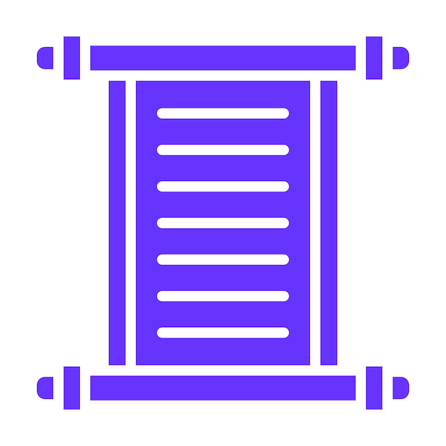Vectorontwerp Scroll Icon Stijl