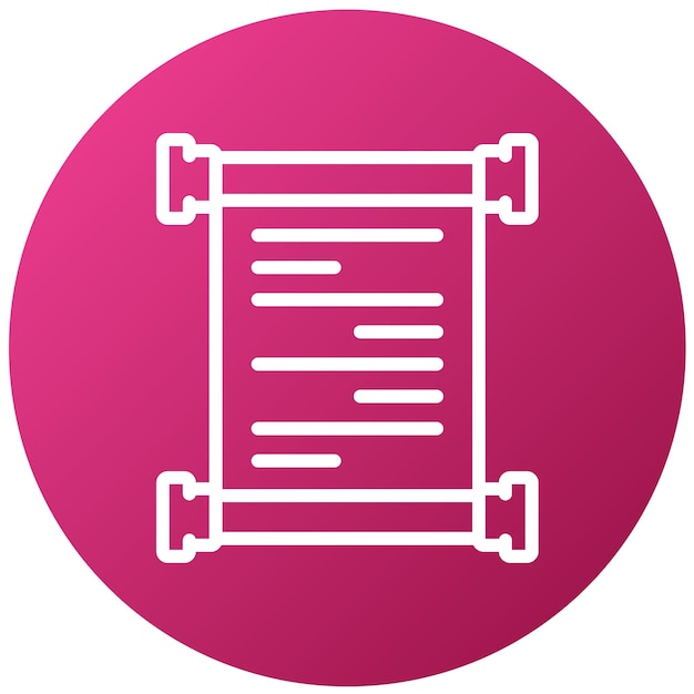 Vectorontwerp Scroll Icon Stijl