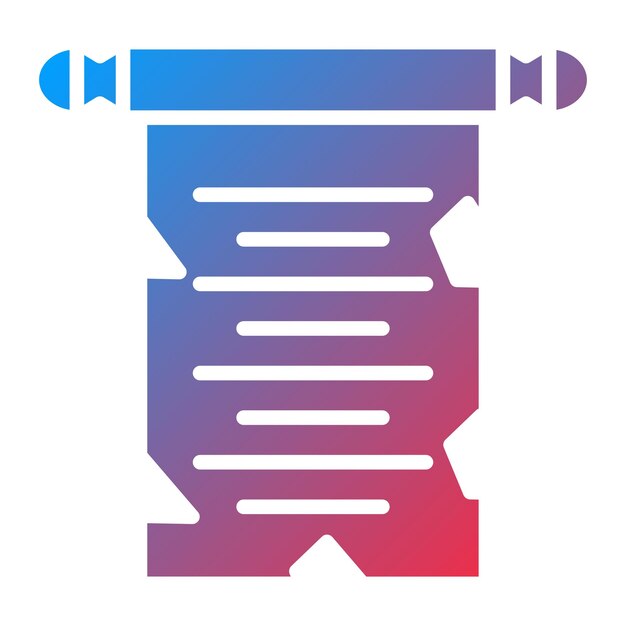 Vectorontwerp Scroll Paper Icon Style