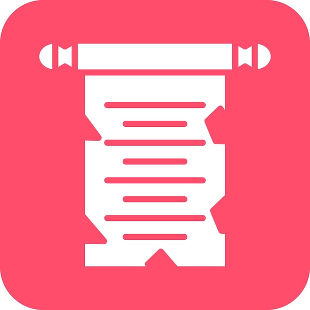 Vectorontwerp Scroll Paper Icon Style
