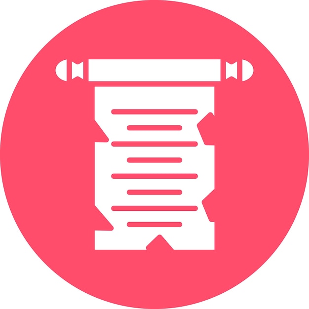 Vectorontwerp Scroll Paper Icon Style