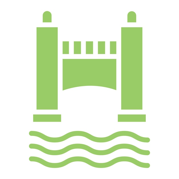 Vectorontwerp Secure Bridge Icon Style