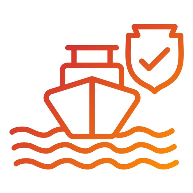 Vectorontwerp Secure Harbor Icon Style