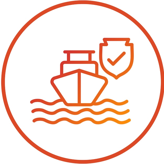 Vectorontwerp Secure Harbor Icon Style