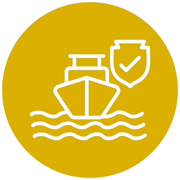 Vectorontwerp Secure Harbor Icon Style