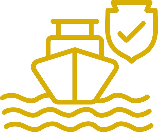 Vectorontwerp Secure Harbor Icon Style