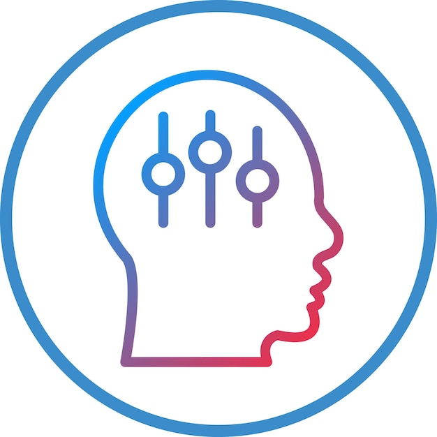 Vectorontwerp Self Control Icon Style