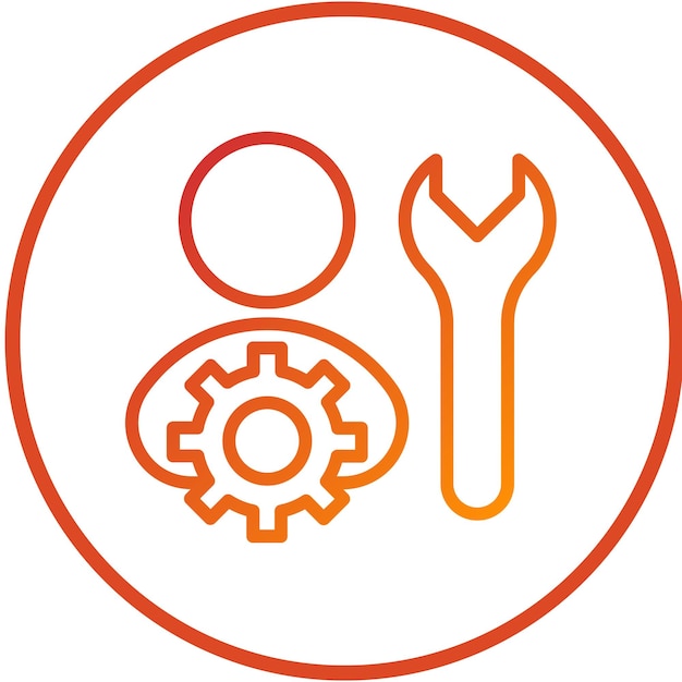 Vectorontwerp SelfService Automation Icon Stijl