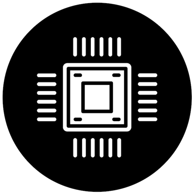Vectorontwerp Semiconductor Icon Style