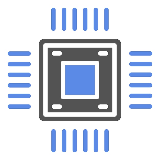 Vectorontwerp Semiconductor Icon Style