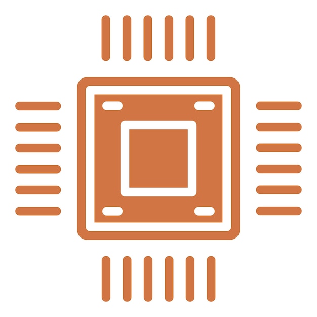 Vectorontwerp Semiconductor Icon Style