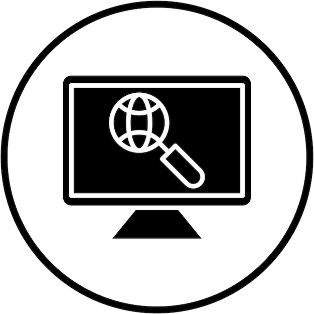 Vectorontwerp Seo Icon Style
