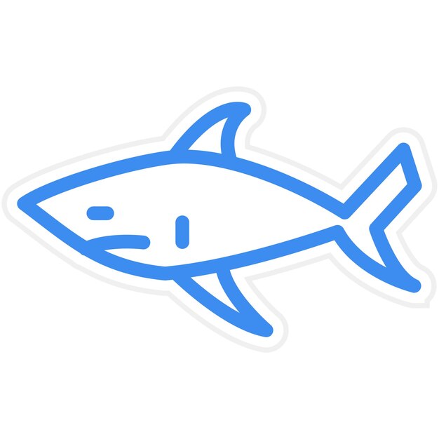 Vectorontwerp Shark Icon Style