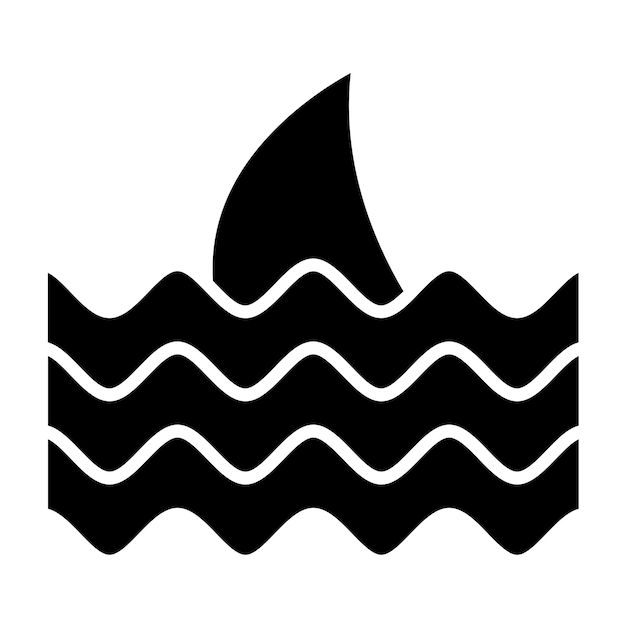 Vectorontwerp Shark Icon Style