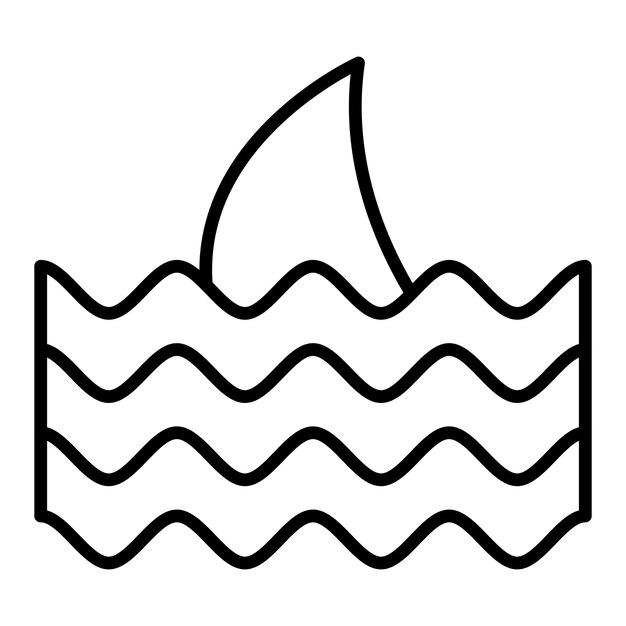 Vectorontwerp Shark Icon Style