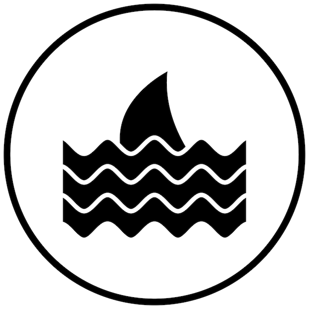 Vectorontwerp Shark Icon Style