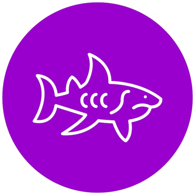 Vectorontwerp Shark Icon Style