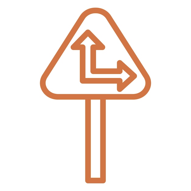 Vectorontwerp Sharp Bend Icon Style