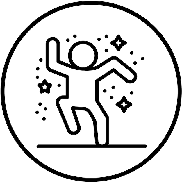 Vectorontwerp Shimmering Shindig Icon Style