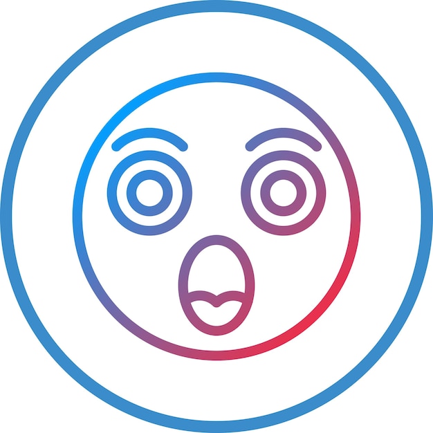Vectorontwerp Shocked Icon Style