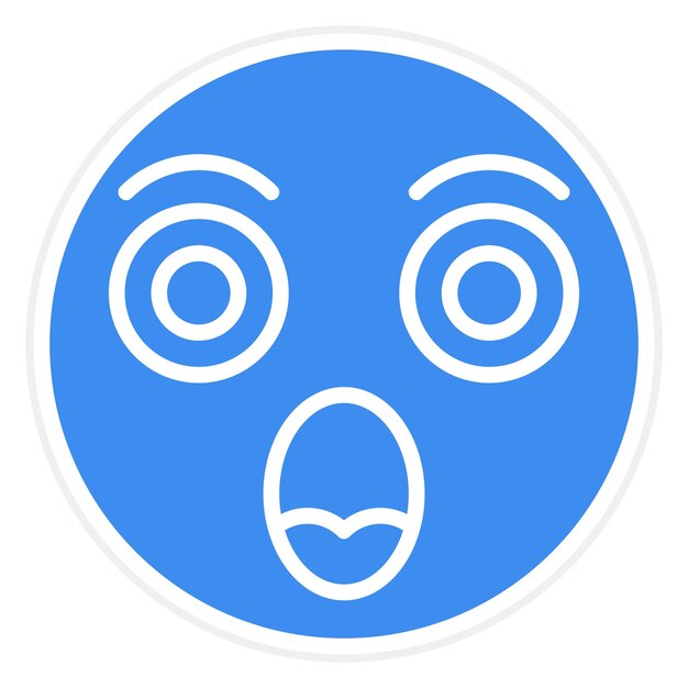 Vectorontwerp Shocked Icon Style