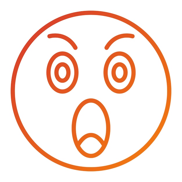 Vectorontwerp Shocked Icon Style